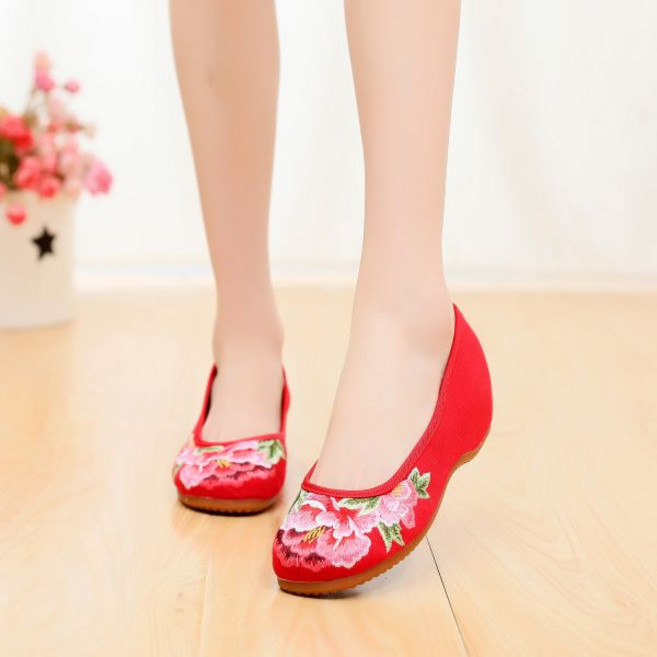 할머니 선물 전통 꽃신 여성 한복 꽃 신발 혼례 폐백 어머니 60대 엄마 생신 구두 플랫 양반