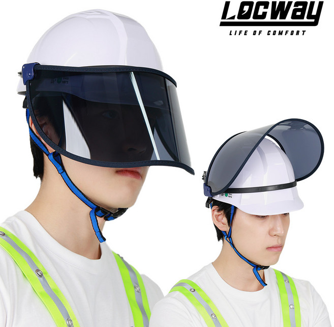 로크웨이 안전모 썬캡 썬쉴드 프로, 1개, 네이비