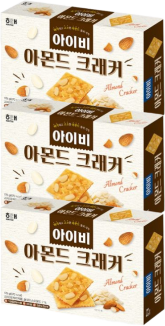 [모이다] 바삭하고 고소한 아이비 아몬드크래커, 3개