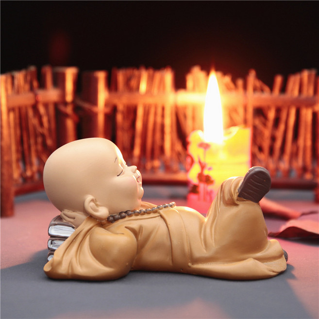 태양아로마향 세라믹 동자승 미니어처 피규어, YM-301