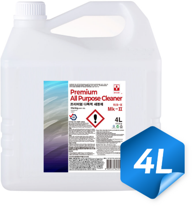 바인더 프리미엄 다목적 세정제 4L 대용량 벌레제거 기름때 얼룩제거, 1개