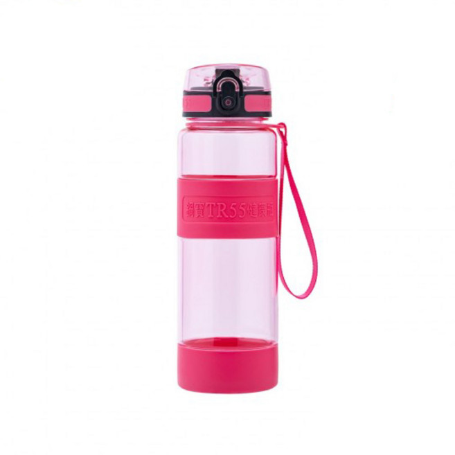 鍋寶 TR55健康瓶800ml 附長短揹帶，七色可選，安全無毒材質，時尚簡約設計，方便攜帶，滿足一日所需水分, 粉色, 1個, 800ml