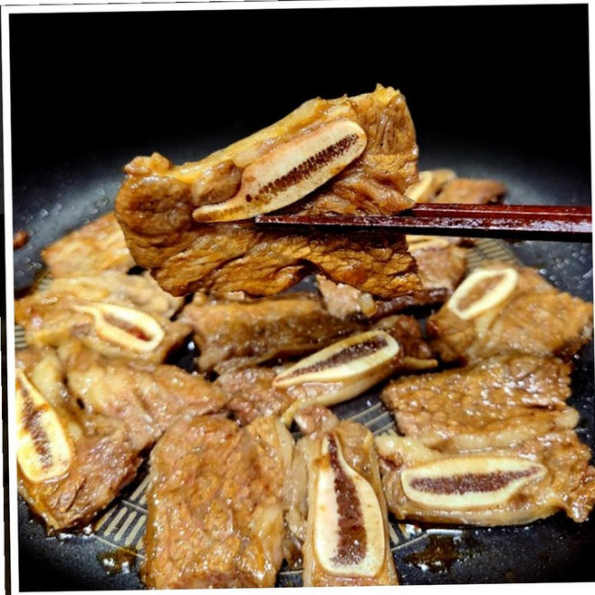 VYF LA 양념 갈비 1.2kg 꽃갈비살 소 냉동 구이, 1개