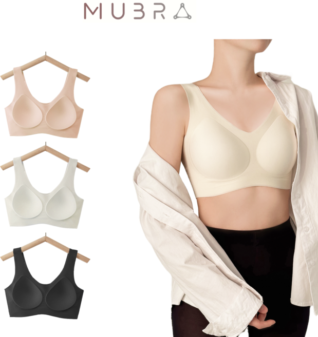 [초특가 세일] 쫙쫙 늘어나는 극강의 편안함 안입은듯 압박없는 소프트 텐션 심리스 스포츠 브라