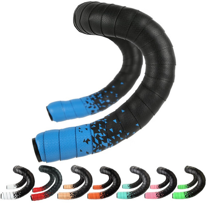 BTR 자전거 바테잎 핸들바 그립 테이프 투톤, 1개, 투톤(블루)