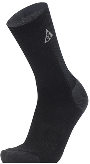 나이키 아웃도어 스포츠 쿠션 장양말 ACG 에브리데이 엘리베이티드 크루 삭스 (1켤레), 블랙, 1개