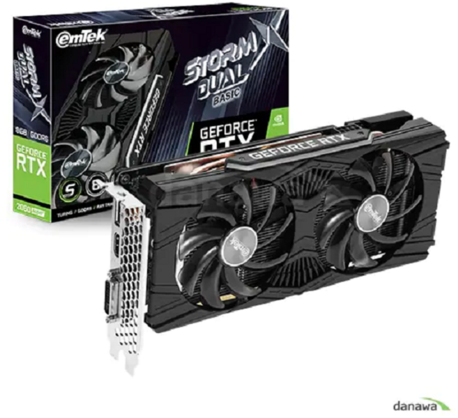 이엠텍 지포스 RTX 2060 SUPER STORM X Dual BASIC D6 8GB
