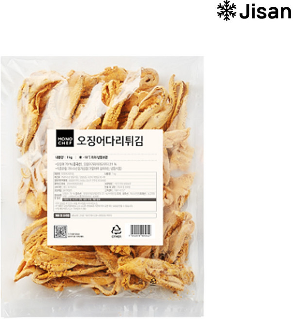 인기만점 간식 안주 모노쉐프 오징어다리 튀김 이까게소 1kg, 1개