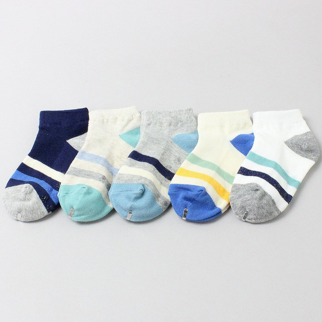 모드베베 아동용 H까치심플망사 발목 양말 5족 세트