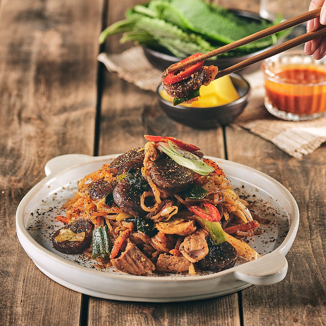 미림통통 백순대(2인분) 순대(간없음)+곱창, 1개, 1kg