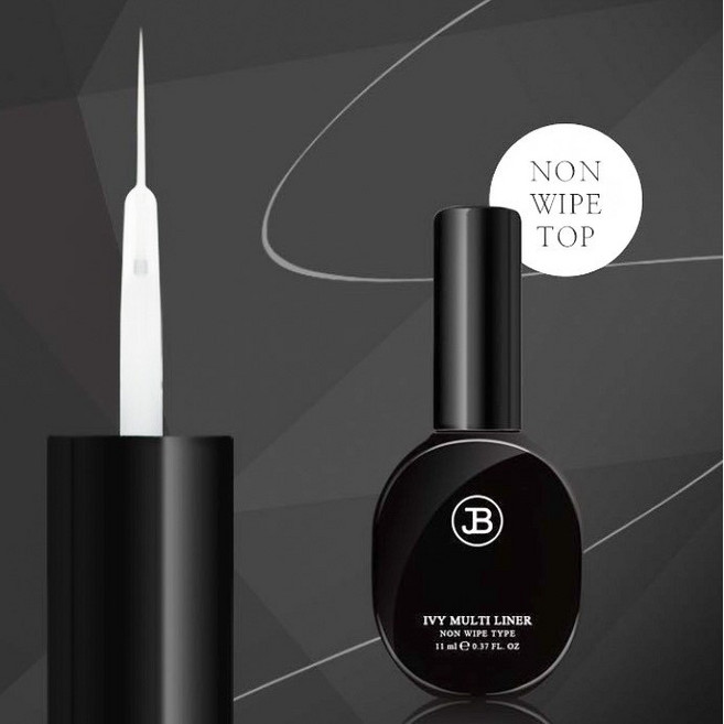 진비 아이비 멀티 라이너 탑젤 / 픽스젤 파츠젤 뉘앙스 네일, 투명, 11ml, 1개