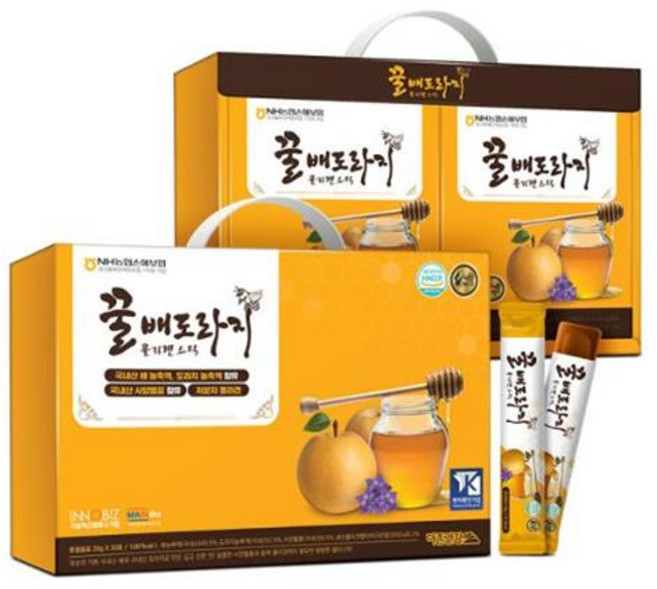 부모님 선물/효도선물/명절선물 꿀배도라지콜라겐스틱, 1개, 520ml