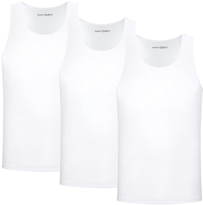 BYC 남자런닝 보디드라이 에어 베이스런닝 3매세트/ 시원한 냉감기능에 땀을 빠르게 흡수
