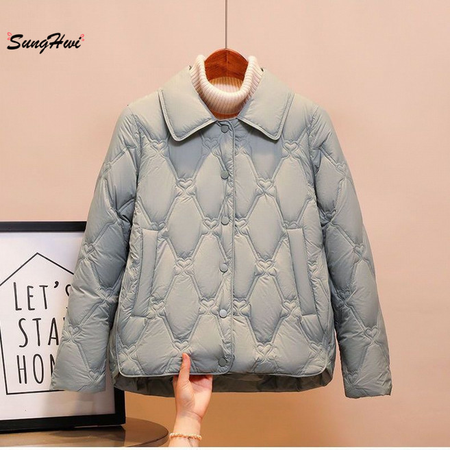 새로운 라이트 다운 코튼 패딩 코트 가을과 겨울 캐주얼 패션 느슨한 겨울 코튼 패딩 코트 작은 남성