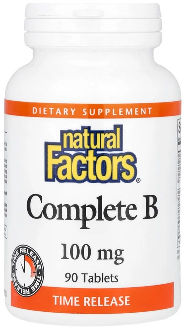 네츄럴팩터스 컴플리트 B 100mg 90정, 1개 - 쿠팡