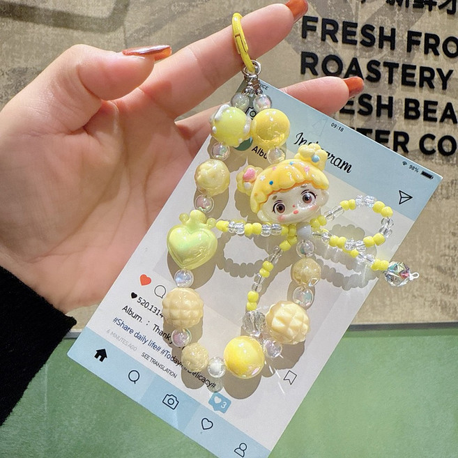 아이실린 다양한 스마트폰 손목 스트랩 투명 하트 키링 (34종), 1개, A-09