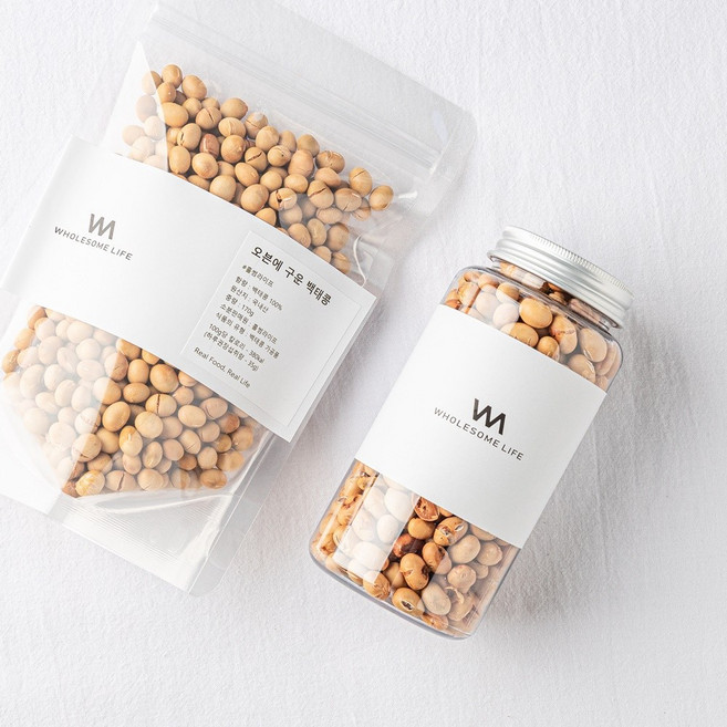 세척후 매일아침 구운 국산 백태콩 볶은 메주콩 노랑콩 흰콩, 대용량 프리미엄형(보틀), 1개