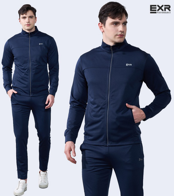 [EXR] 남성 더뉴 베이직 에디션 트랙수트 세트 네이비