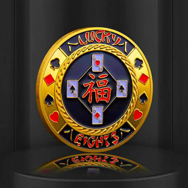 포커 코인 메탈 카드 가드 - 프레서 컬렉션 디자인 전문적인 외관 및 느낌, 1개, Style 12