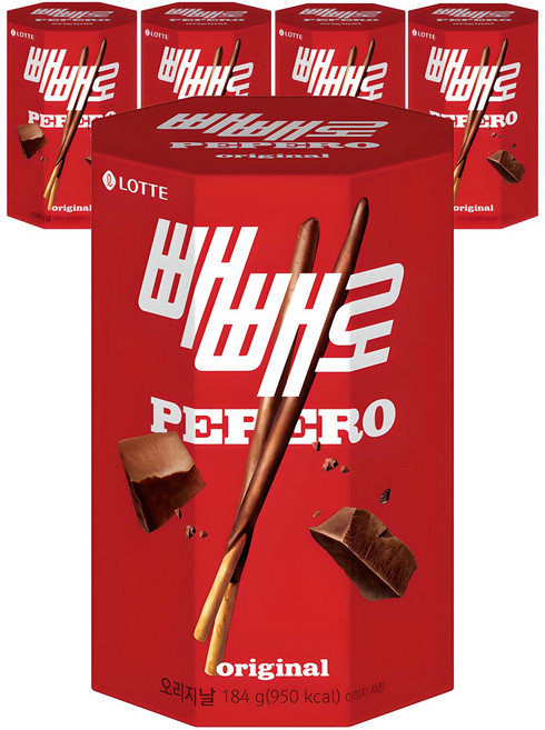 빼빼로 오리지널, 184g, 5개