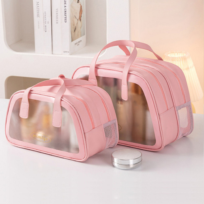 알맹 방수 수영가방 목욕가방 스파백 2단분리 AMCSB20, 수영가방_AMCSB20_핑크_M