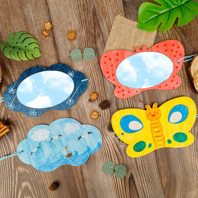 오늘놀이 자연 보기 거울 2종 택1 DIY 키트 관찰 도구 숲 체험 학습 준비물 KC인증, 1개, 나비