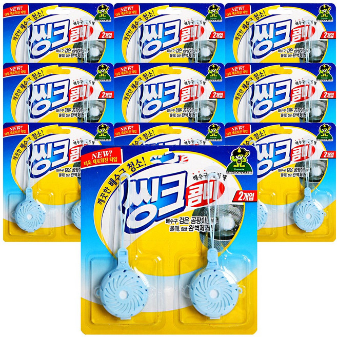 산도깨비 씽크콤비 배수구세정제, 15g, 10개