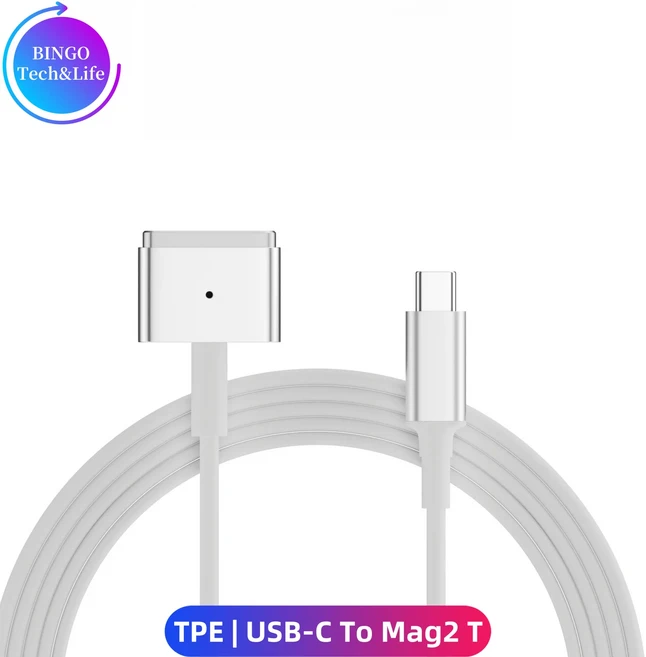 USB Type-C - Magsafe1 및 2 고속 충전 케이블 MacBook Air / Pro용 자기 헤드, 04 Mag2 T TPE 1.8M