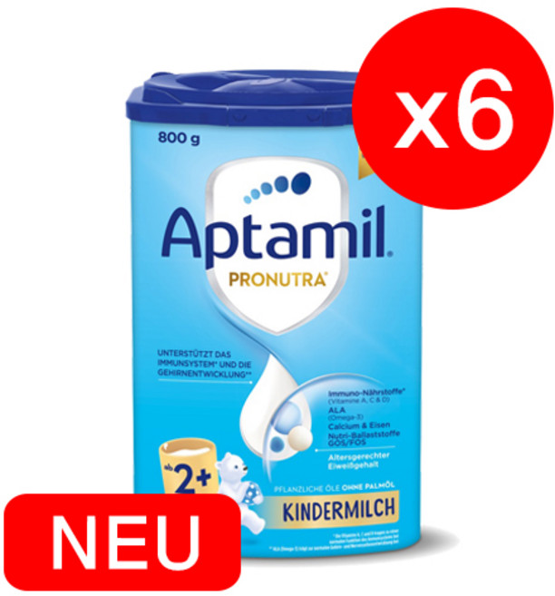 압타밀 프로누트라 킨더밀쉬 2단계 6ea_용량 확인 하세요!!, 6개, 800g