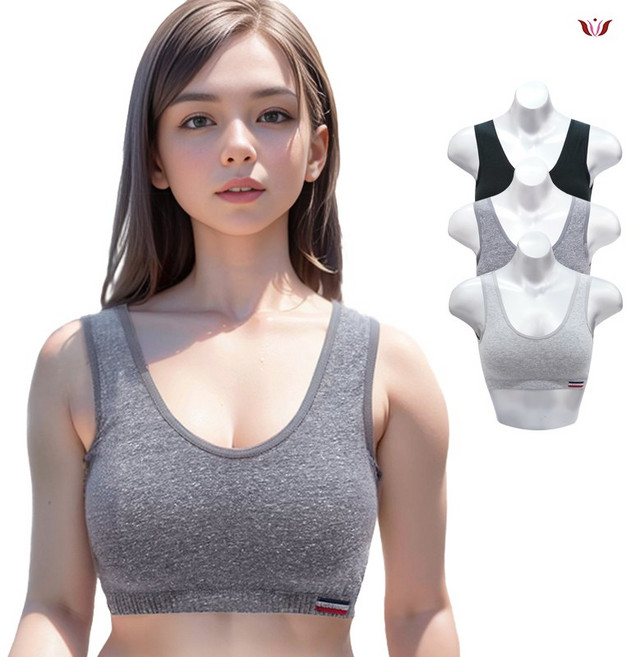 리베앙 국산 면 스포츠브라 브라탑 빅사이즈 학생브라
