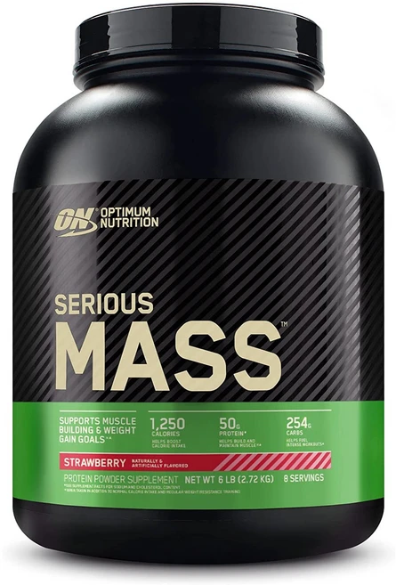 Optimum Nutrition 시리어스 매스 스트로베리맛, 2.72kg, 1개 - 쿠팡