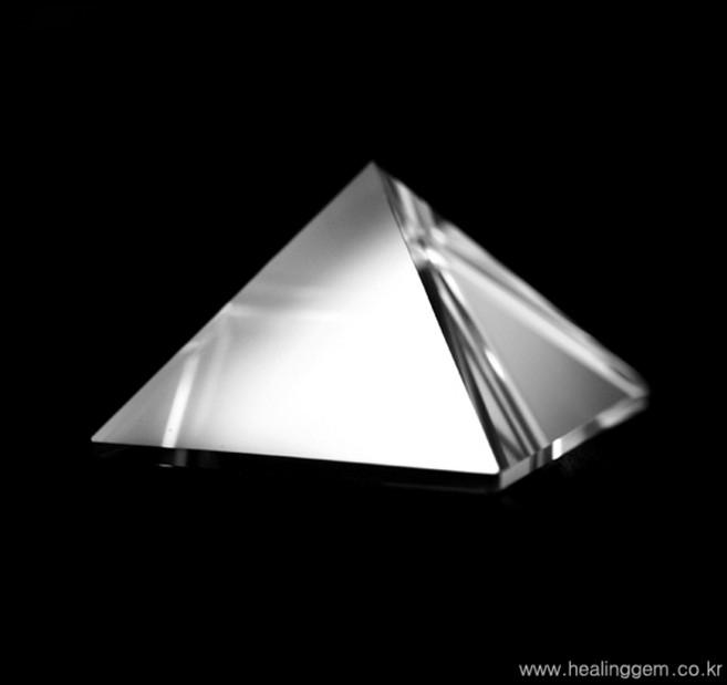 힐링젬 AAA급 백수정 피라미드 명상용 50x32mm