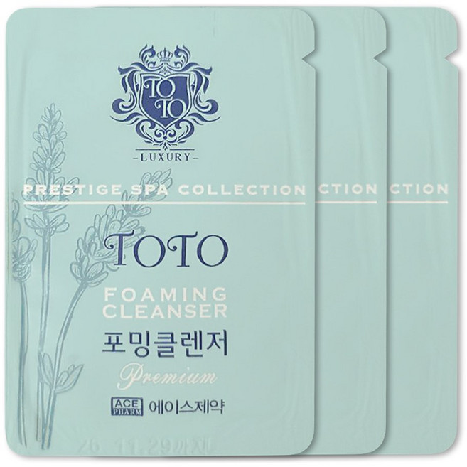 빠른배송 토토 프리미엄 포밍 클렌저 폼클렌징 정품 클렌징 워터, 3ml, 900개