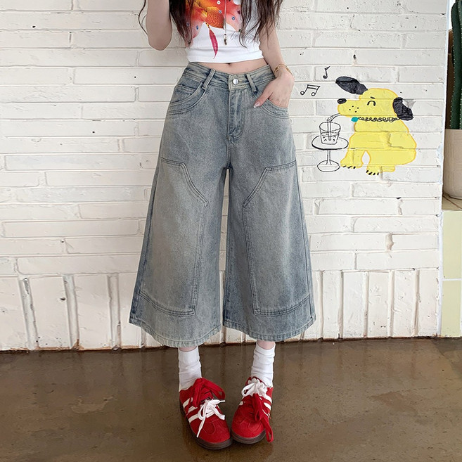 대박난박양 노아 데님 버뮤다 팬츠