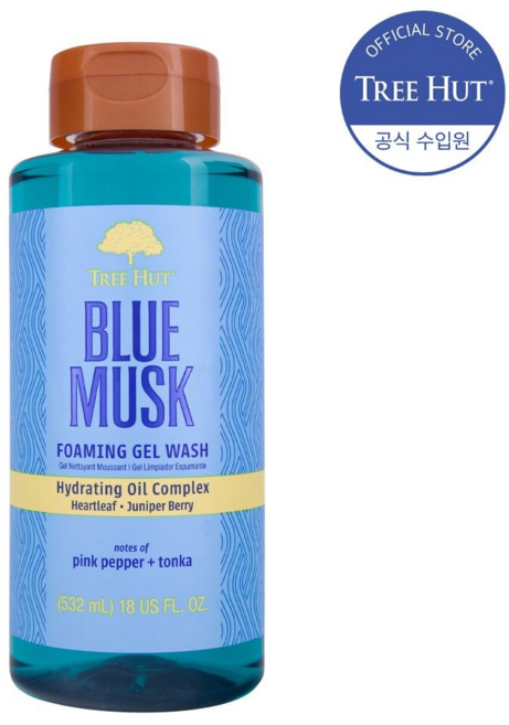 트리헛 포밍 젤 워시 블루 머스크, 1개, 532ml