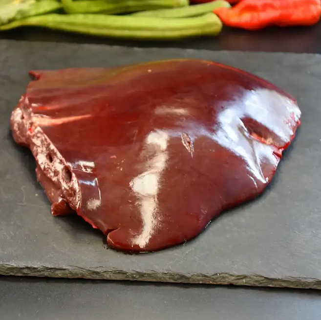 (배터짐) 국내산 한우 소간 한우간 소내장 (일요일&당일발송), 1kg, 3개