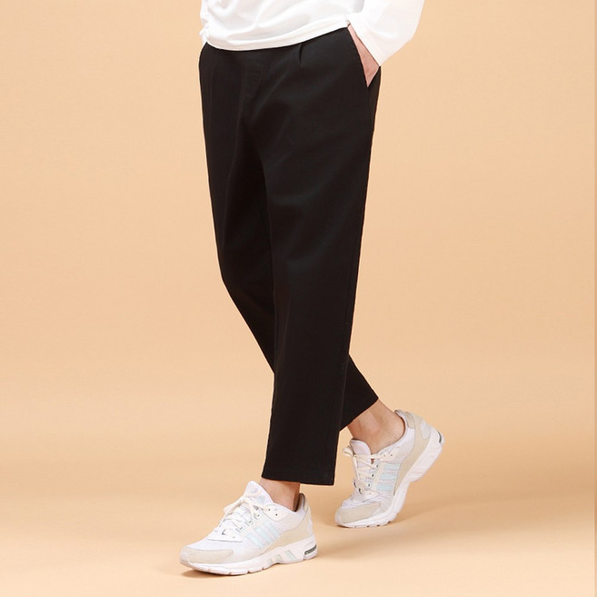 후앙스 남성용 와이드 9부 편안한 스판 면바지 GZCP-4909