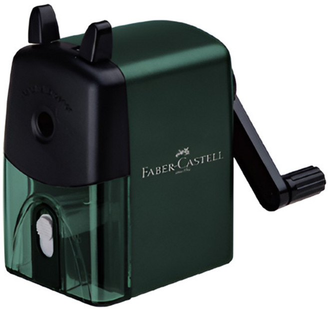 파버카스텔 핸들 연필깎이 (수동 손잡이), 1개, 그린(G)