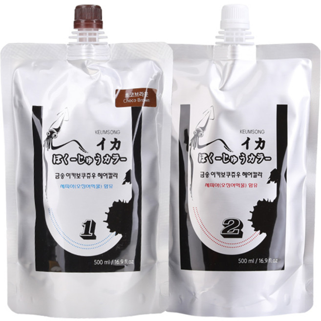 뉴겐 금송 이카보쿠쥬우 오징어먹물 헤어칼라 새치커버 염색약, 초코브라운, 1개