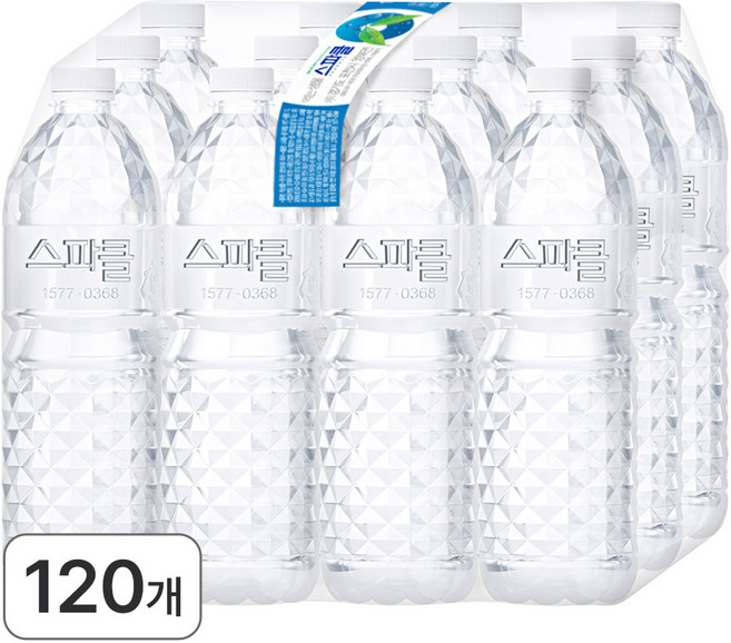 스파클 무라벨 천연암반수 안전한생수 깨끗한물 미네랄워터, 1L, 120개