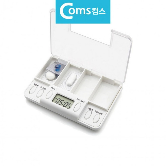 타이머 알람 정시 복용 약통 케이스