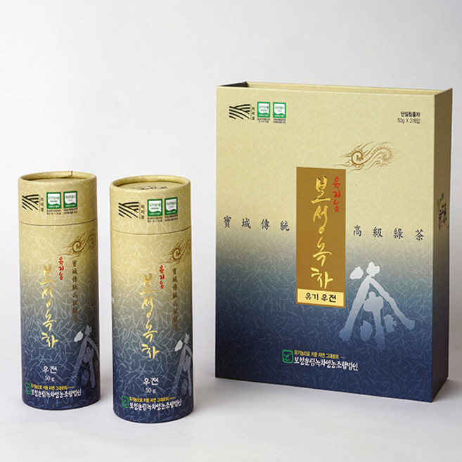 보성운림녹차 유기농 우전녹차, 50g, 2개, 2개입