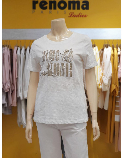 레노마레이디진주 밀러볼 프린트 티셔츠