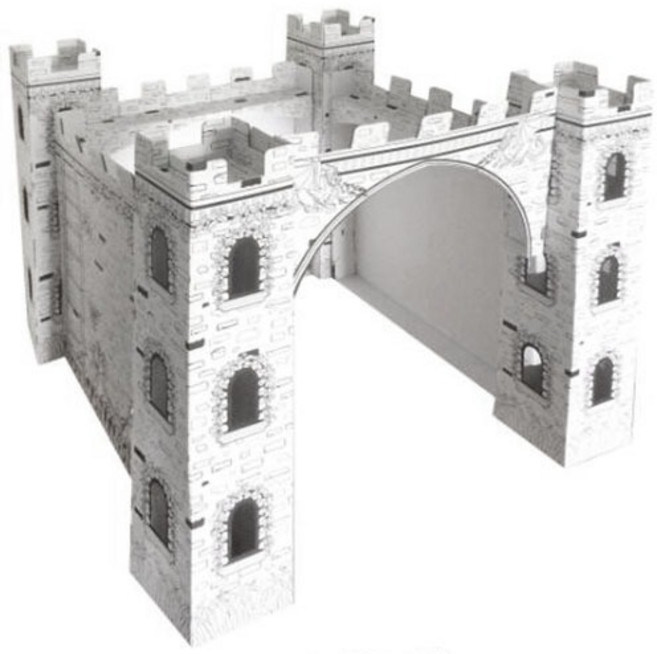 4기둥 MW18 궁전성탑 DIY체험용밑그림, 최소구매수량 1개 묶음 / 약 92*92*90cm