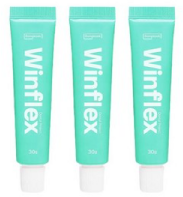 [본사정품] 윈플렉스 구취치약 민트, 3개, 30g