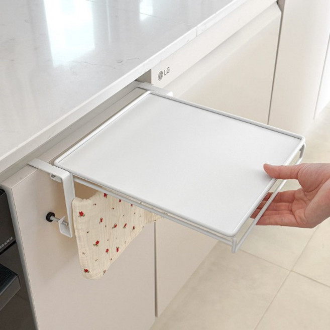 더홈스 접이식 행잉 미니 선반 행주걸이, 1개