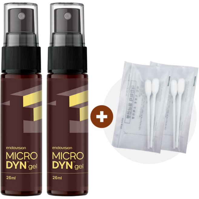 포비돈 연고 욕창 연고 레피젤 Microdyn gel 마이크로딘겔 26ml 스프레이형 멸균 면봉 천연소독제 하이드로겔 가정용, 2개