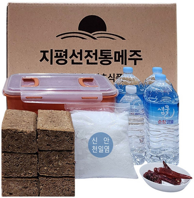 다솜농원 지평선 메주세트 6장 8장 전통 된장담그기 풀세트, 6개, 750g
