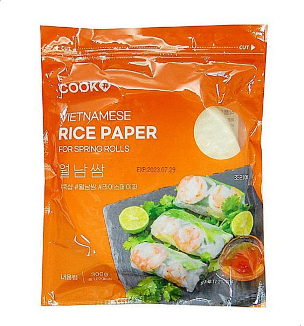쿡샵 월남쌈 라이스페이퍼 원형, 300g, 1개