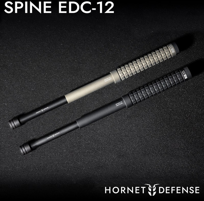 호넷디펜스 스파인 삼단봉 SPINE EDC-12.5 EDC 삼단봉, ARMOR BLACK